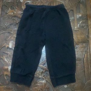 Black infant joggers 12 mo
